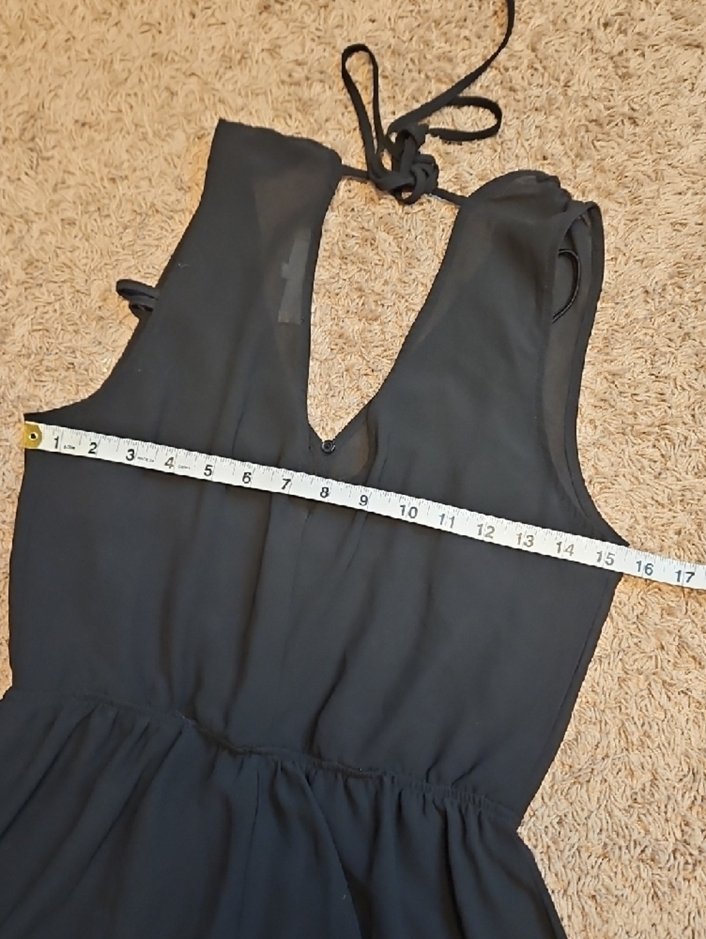 ASTR The Label Black Sleeveless V-Neck Chiffon Romper - Picture 13 of 13